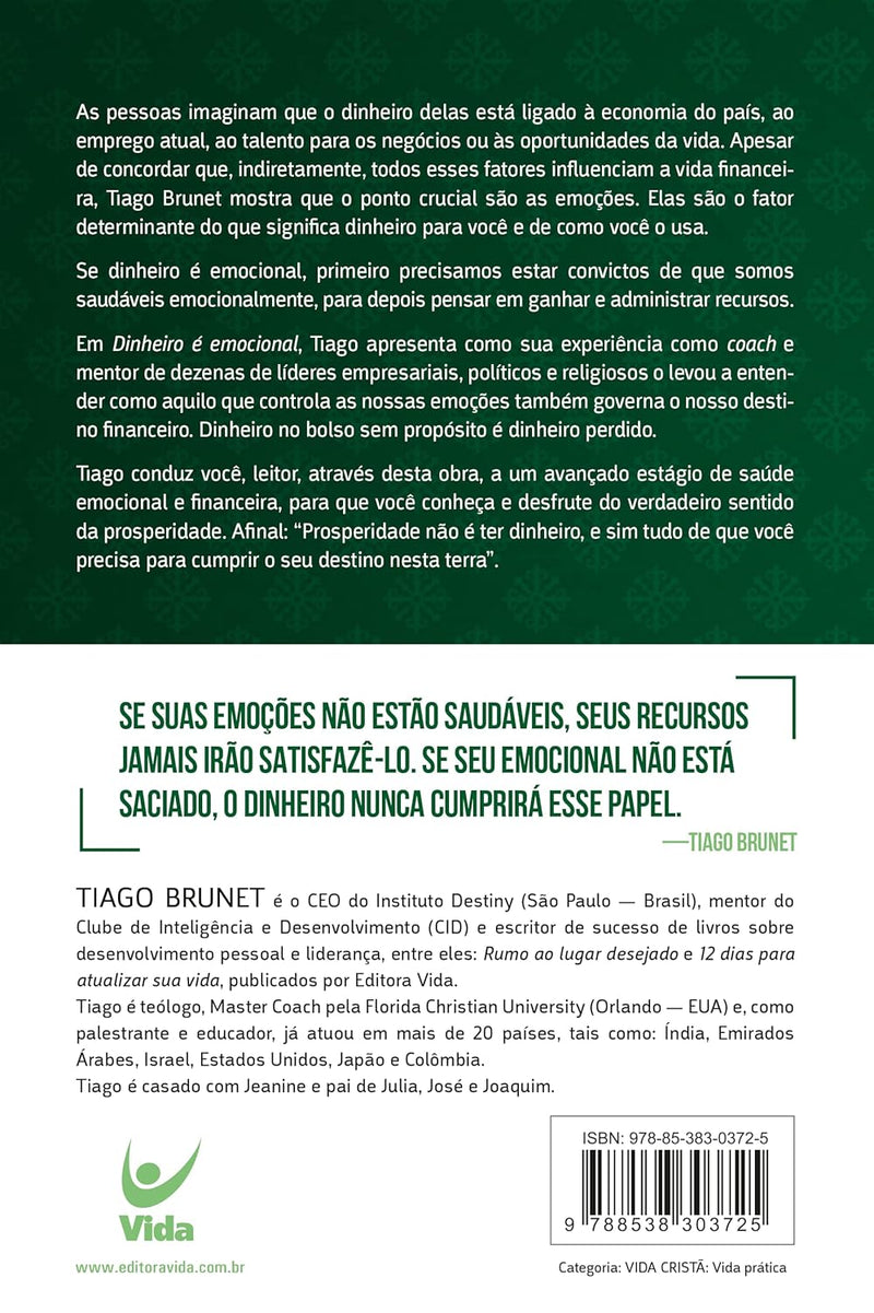 Dinheiro é Emocional: Saúde Emocional Para ter paz Financeira